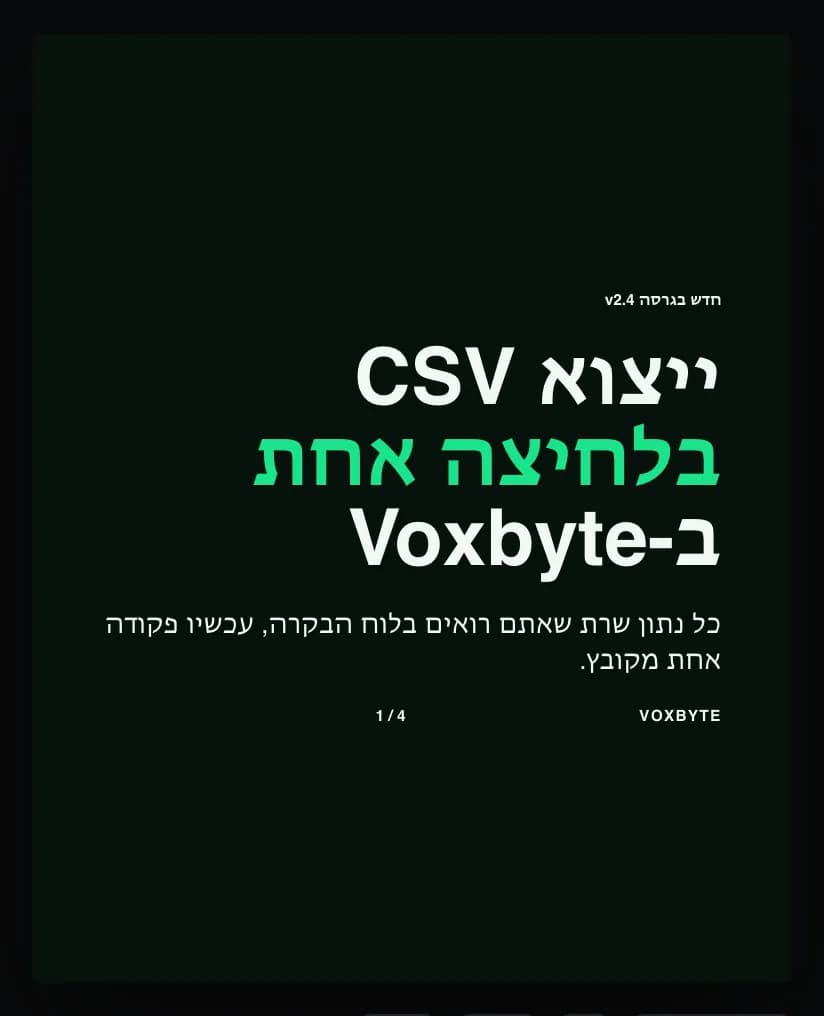 שקופית בעברית מימין לשמאל בתוך העורך